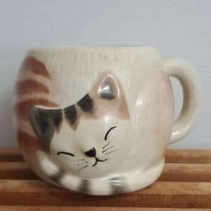 Natural Life Tabby Sleeping Cat Mug